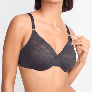 Wacoal High Profile Underwire Bra in Black Size 40F